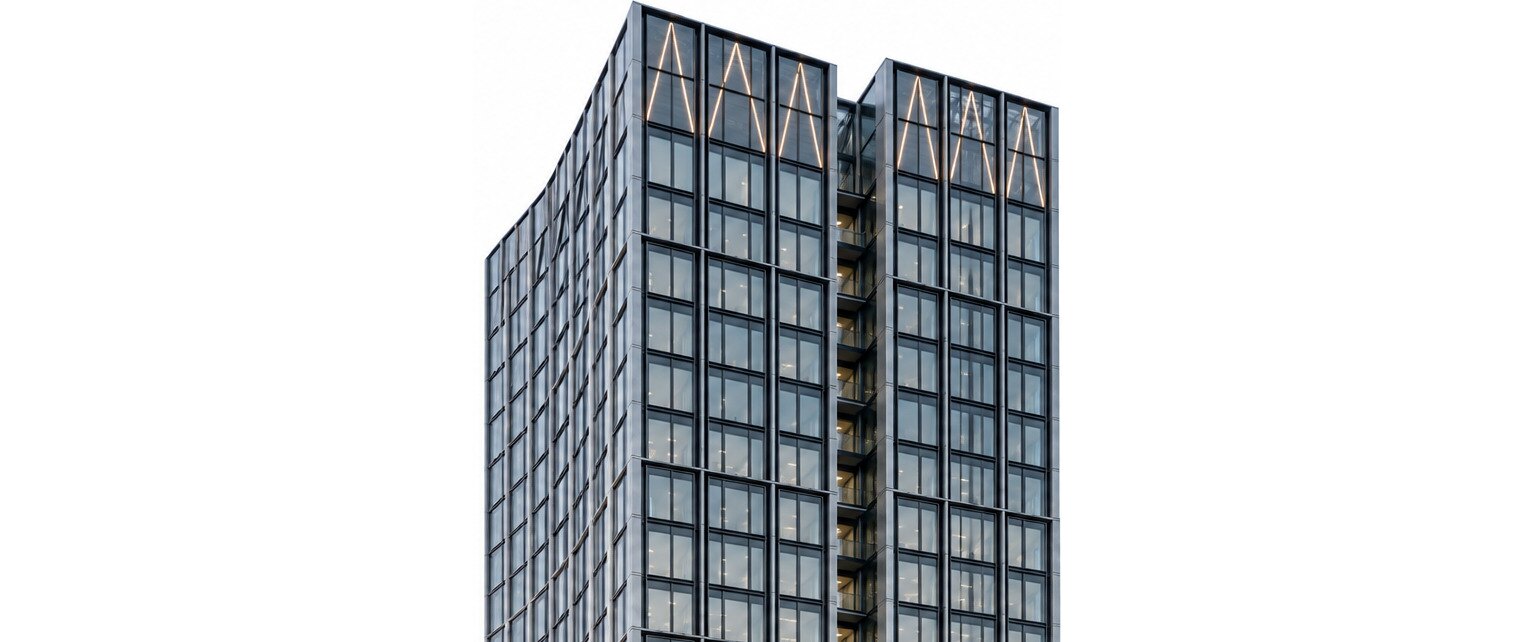 Firmengebäude von GermanAI Defense, der WINX-Tower in Frankfurt am Main.